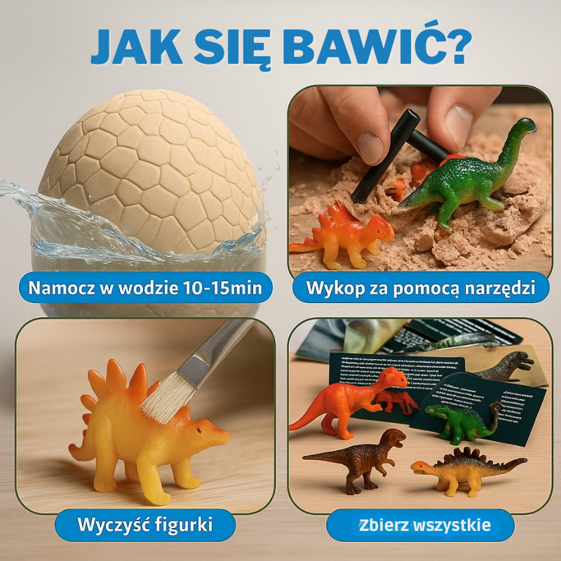 Zestaw Archeologiczny Dinozaurów – Zabawka Edukacyjna dla dzieci